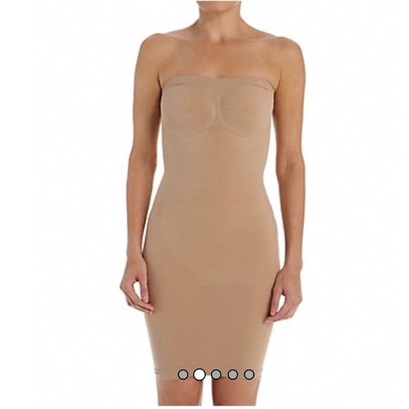 Body Wrap Slenderizer Strapless Underwire Bra Slip - Picture 2 of 8